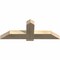 Ekena Millwork Eugene Rough Sawn Timber Gable Bracket, Douglas Fir, 48"W x 18"H x 4"D x 6"F, 9/12 Pitch GBW048X18X0406EUG00RDF - alternate 3